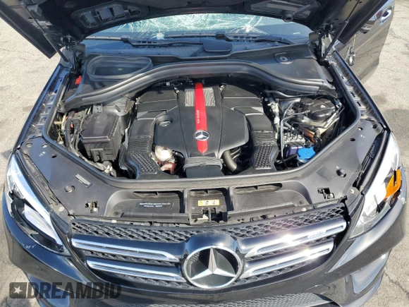 2018 Mercedes-Benz GLE 43 AMG with VIN 4JGDA6EB4JB105461, listed as a Copart auction lot 50608075 with 103,309 mi miles and Salvage title. Bid and sale history available at DreamBid. Image 12.