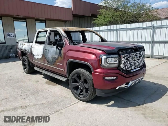 2017 GMC Sierra 1500 Denali with VIN 3GTU2PEJ6HG291147, listed as a Copart auction lot 54593785 with Not Provided miles and Non Repairable. Bid and sale history available at DreamBid. Image 12.