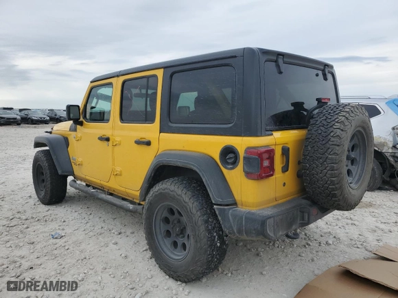 2018 Jeep Wrangler Unlimited Sport S with VIN 1C4HJXDG2JW303344, listed as a Copart auction lot 45708125 with 89,017 mi miles and Salvage Title. Bid and sale history available at carsss.com. Image 2.