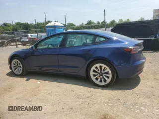 2023 Tesla Model 3 with VIN 5YJ3E1EAXPF419636, listed as a Copart auction lot 59754495 with 14,407 mi miles and Salvage title. Bid and sale history available at DreamBid. Image 2.
