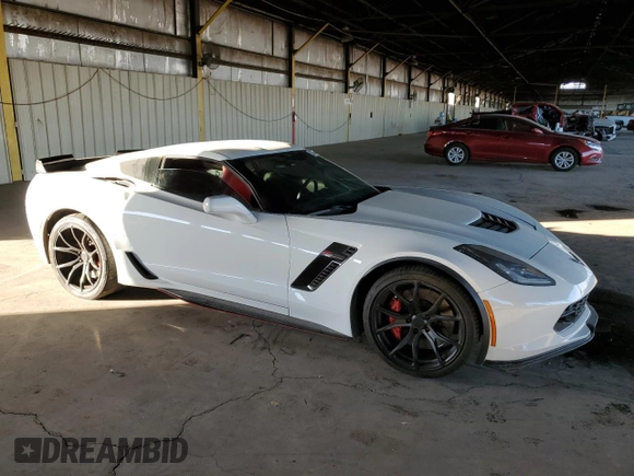 2017 Chevrolet Corvette Z06 1LZ with VIN 1G1YP2D64H5601413, listed as a Copart auction lot 83412254 with 0 mi miles and Clean Title. Bid and sale history available at carsss.com. Image 4.