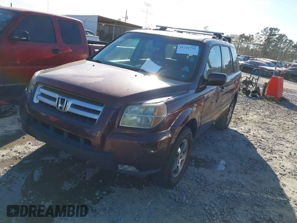 2007 Honda Pilot EX-L with VIN 5FNYF28777B009126, listed as a IAAI auction lot 41721741 with 227,614 mi miles. Bid and sale history available at carsss.com. Image 2.