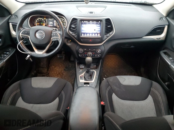 2014 Jeep Cherokee Latitude with VIN 1C4PJMCS0EW286811, listed as a Copart auction lot 47927765 with 138,418 mi miles and Salvage Title. Bid and sale history available at carsss.com. Image 8.