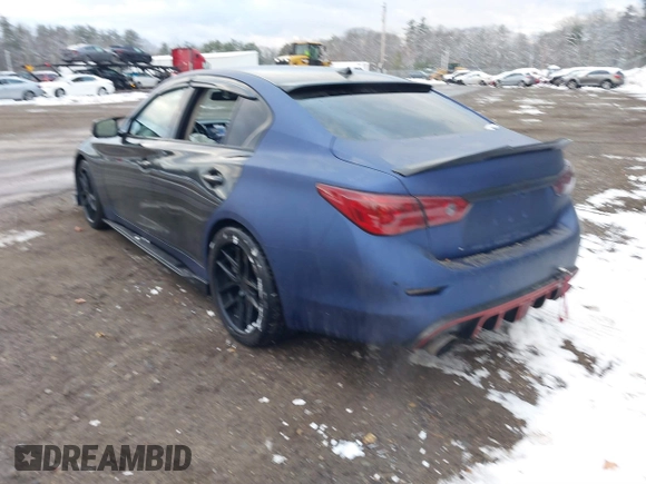 2017 Infiniti Q50 3.0t Premium with VIN JN1EV7AR5HM837024, listed as a IAAI auction lot 41027425 with 105,743 mi miles. Bid and sale history available at carsss.com. Image 3.