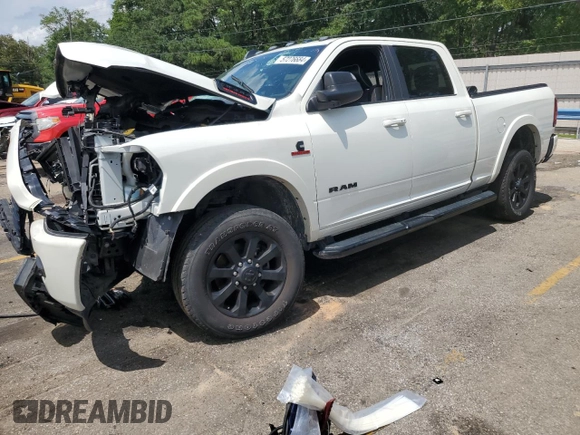 2020 Ram 3500 Laramie with VIN 3C63R3EL4LG219493, listed as a Copart auction lot 57276684 with 0 mi miles and Salvage Title. Bid and sale history available at carsss.com. Image 1.