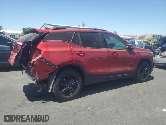 2024 GMC Terrain AT4 with VIN 3GKALYEG8RL211032, listed as a Copart auction lot 61607795 with 17,251 mi miles and Salvage title. Bid and sale history available at DreamBid. Image 3.
