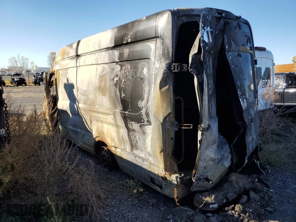 2022 Ford Transit Cargo with VIN 1FTBR3U88NKA61401, listed as a Copart auction lot 75613514 with Not provided miles and Non repairable. Bid and sale history available at DreamBid. Image 2.