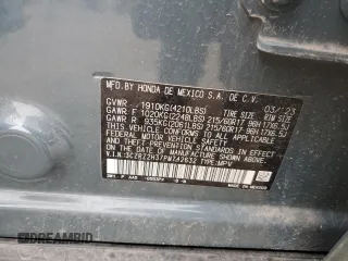 2023 Honda HR-V LX z VIN 3CZRZ2H37PM742632, wystawiony jako Copart lot #44528495 z przebiegiem 17 028 mil mil oraz Szkoda całkowita • Salvage title. Historia ofert i sprzedaży dostępna na DreamBid. Obrazek 15.