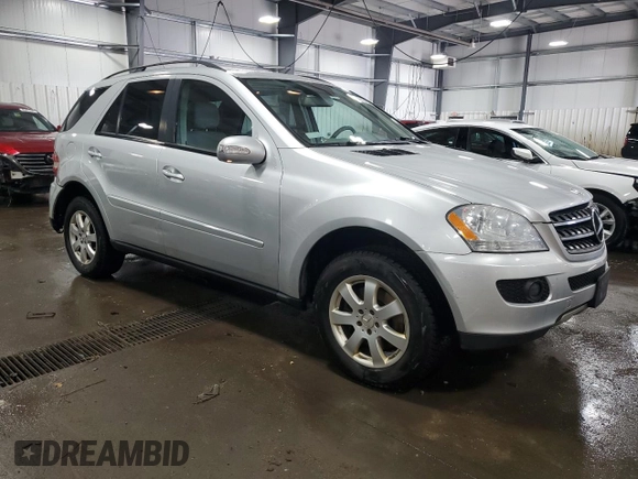 2007 Mercedes-Benz M 350 with VIN 4JGBB86E37A226893, listed as a Copart auction lot 46915485 with 171,518 mi miles and Salvage Title. Bid and sale history available at DreamBid. Image 4.