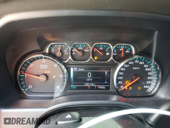 2018 Chevrolet Silverado 1500 LT with VIN 1GCRCREC6JZ164940, listed as a Copart auction lot 54004075 with 109,116 mi miles and Salvage Title. Bid and sale history available at DreamBid. Image 9.