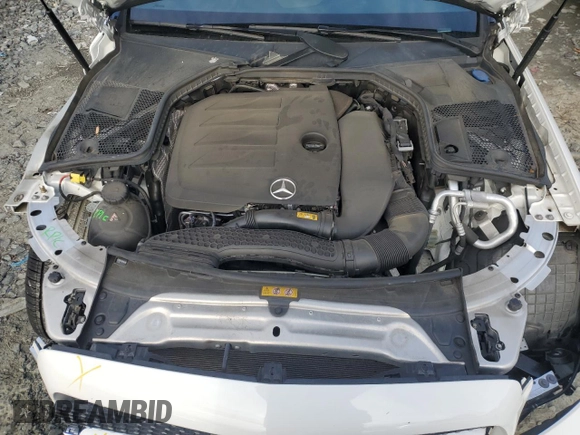 2021 Mercedes-Benz C 300 with VIN W1KWF8EB5MR652329, listed as a Copart auction lot 45232195 with 45,570 mi miles and Salvage Title. Bid and sale history available at carsss.com. Image 11.
