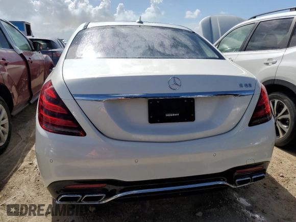 2019 Mercedes-Benz S-Class AMG S 63 with VIN WDDUG8JB8KA452857, listed as a Copart auction lot 76761004 with 28,389 mi miles and Non Repairable. Bid and sale history available at carsss.com. Image 6.