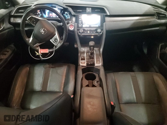 2020 Honda Civic Sedan Touring with VIN 19XFC1F97LE011280, listed as a Copart auction lot 88878665 with 77,160 mi miles and Salvage Title. Bid and sale history available at carsss.com. Image 8.