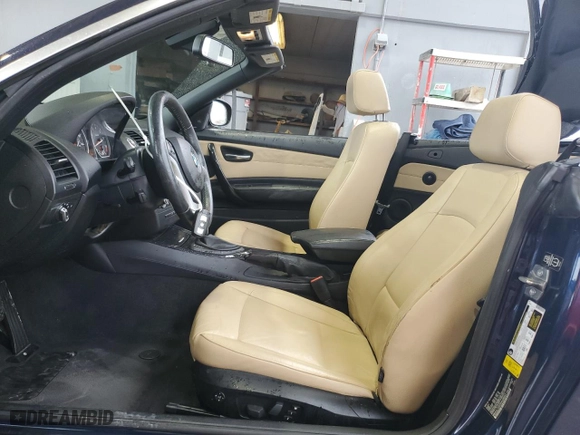 2013 BMW 1 Series 128i with VIN WBAUL7C57DVU08557, listed as a Copart auction lot 46574235 with 88,776 mi miles and Salvage Title. Bid and sale history available at carsss.com. Image 7.
