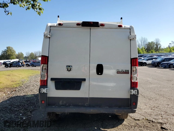 2017 Ram ProMaster Cargo with VIN 3C6TRVNG0HE502815, listed as a Copart auction lot 53471934 with Not Provided miles and Salvage Title. Bid and sale history available at carsss.com. Image 6.
