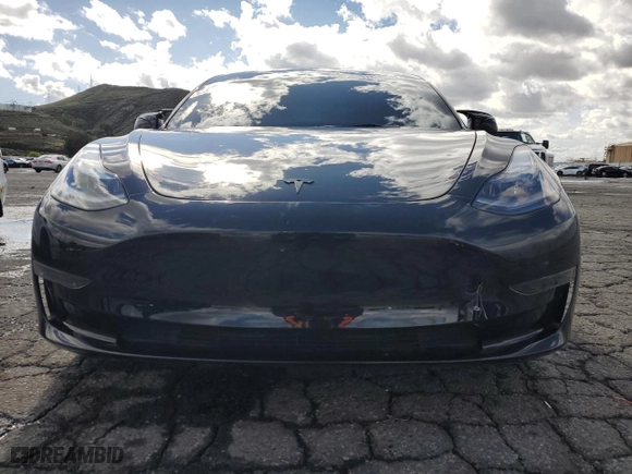 2023 Tesla Model 3 with VIN 5YJ3E1EA1PF711126, listed as a Copart auction lot 49122105 with 20,922 mi miles and Salvage Title. Bid and sale history available at carsss.com. Image 5.
