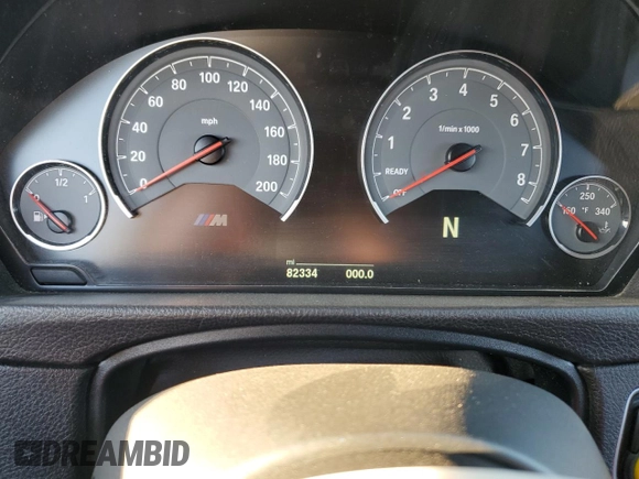 2017 BMW M4 with VIN WBS3R9C58HK708830, listed as a Copart auction lot 66844954 with 82,334 mi miles and Salvage Title. Bid and sale history available at carsss.com. Image 9.