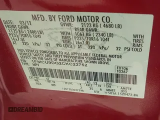 2012 Ford Escape XLT с VIN 1FMCU9DG2CKC22752, выставлен на аукционе IAAI как лот 42171864 с пробегом 136 208 миль миль и . История ставок и продаж доступна на DreamBid. Изображение 9.