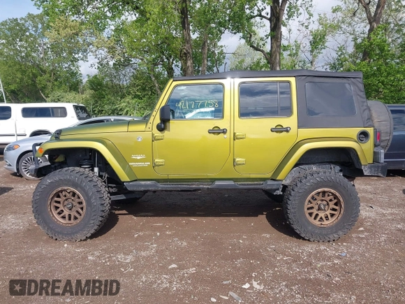 2008 Jeep Wrangler Unlimited Sahara with VIN 1J4GA59148L545255, listed as a IAAI auction lot 42177758 with 155,953 mi miles and . Bid and sale history available at DreamBid. Image 15.