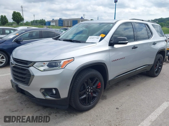 2019 Chevrolet Traverse Premier with VIN 1GNEVKKW3KJ287097, listed as a IAAI auction lot 42497740 with 72,836 mi miles and . Bid and sale history available at DreamBid. Image 2.