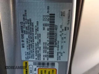 2016 Ford Fusion Titanium Hybrid with VIN 3FA6P0RU2GR114027, listed as a Copart auction lot 85223884 with Not provided miles and Salvage title. Bid and sale history available at DreamBid. Image 12.