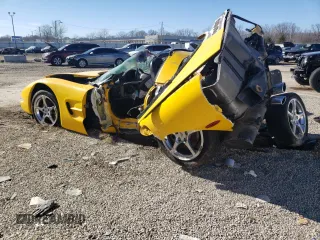 2001 Chevrolet Corvette with VIN 1G1YY22G815105755, listed as a Copart auction lot 42717845 with 0 mi miles and Non Repairable. Bid and sale history available at carsss.com. Image 2.