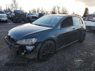 2017 Volkswagen Golf GTI S with VIN 3VW447AU8HM062428, listed as a Copart auction lot 46510985 with 64,834 mi miles and Salvage Title. Bid and sale history available at carsss.com. Image 1.