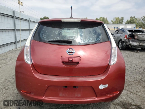 2012 Nissan LEAF SL with VIN JN1AZ0CP1CT025305, listed as a Copart auction lot 54273085 with 48,575 mi miles and Clean Title. Bid and sale history available at carsss.com. Image 6.