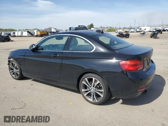 2018 BMW 2 Series 230i xDrive with VIN WBA2J3C51JVA52384, listed as a Copart auction lot 53062575 with 73,124 mi miles and Salvage Title. Bid and sale history available at carsss.com. Image 2.