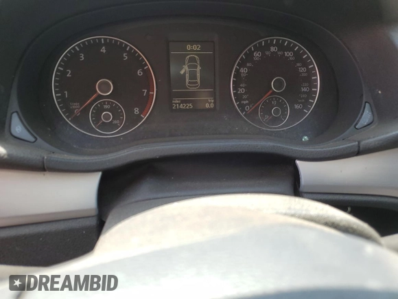 2012 Volkswagen Passat SE with VIN 1VWBP7A3XCC065461, listed as a Copart auction lot 61854385 with 214,225 mi miles and Salvage title. Bid and sale history available at DreamBid. Image 9.