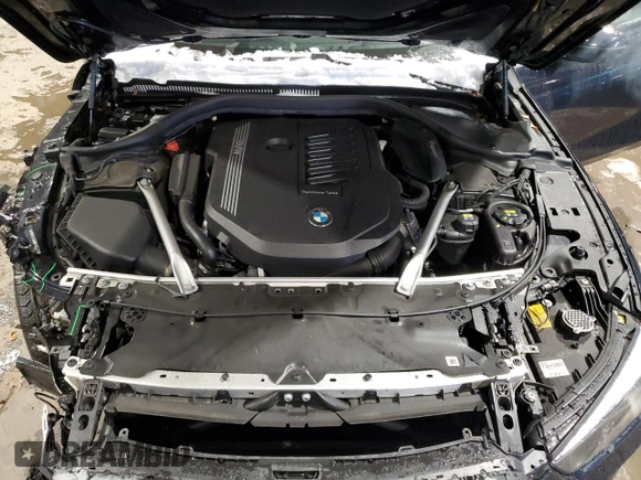 2022 BMW 8 Series 840i with VIN WBAGV4C08NCJ12339, listed as a Copart auction lot 86587434 with 35,106 mi miles and Salvage title. Bid and sale history available at DreamBid. Image 11.