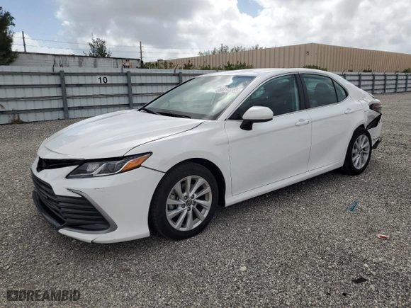 2024 Toyota Camry LE with VIN 4T1C11AK1RU856375, listed as a Copart auction lot 51189005 with 50,574 mi miles and Clean Title. Bid and sale history available at carsss.com. Image 1.