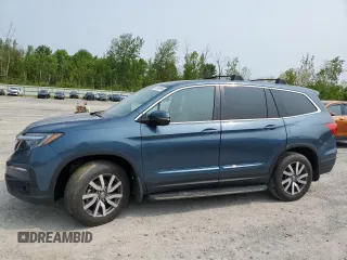 2022 Honda Pilot EX-L z VIN 5FNYF6H54NB007658, wystawiony jako Copart lot #55206095 z przebiegiem Nie podano mil oraz Szkoda całkowita • Salvage title. Historia ofert i sprzedaży dostępna na DreamBid. Obrazek 1.