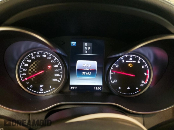2018 Mercedes-Benz C 43 AMG with VIN WDDWK6EB8JF684169, listed as a Copart auction lot 60110265 with 32,162 mi miles and Salvage title. Bid and sale history available at DreamBid. Image 9.