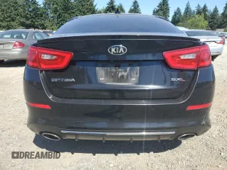 2015 Kia Optima SX Turbo with VIN 5XXGR4A63FG517153, listed as a Copart auction lot 65068985 with 153,482 mi miles and Salvage title. Bid and sale history available at DreamBid. Image 6.