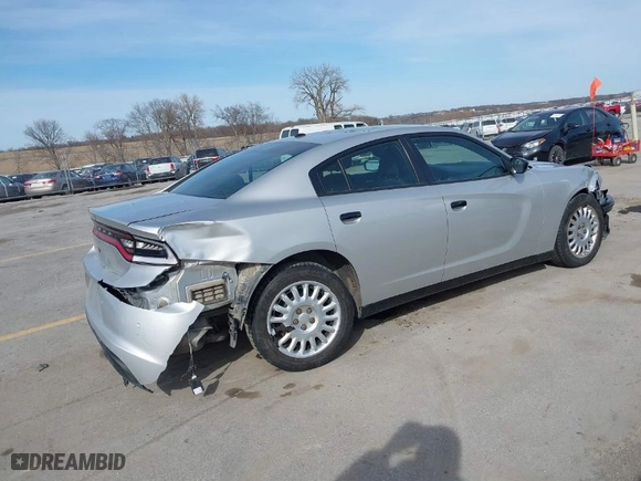 2019 Dodge Charger Police with VIN 2C3CDXKT9KH577260, listed as a IAAI auction lot 41771905 with NaN miles. Bid and sale history available at carsss.com. Image 4.