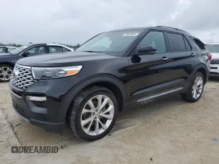 2023 Ford Explorer Platinum with VIN 1FM5K8HC5PGB52298, listed as a Copart auction lot 73649984 with 17,561 mi miles and Salvage title. Bid and sale history available at DreamBid. Image 1.