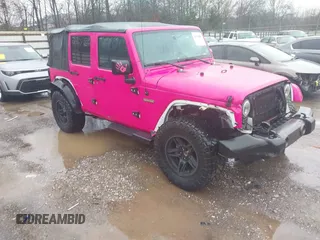 2016 Jeep Wrangler Unlimited Sport with VIN 1C4BJWDG1GL168500, listed as a IAAI auction lot 41535907 with 108,206 mi miles and . Bid and sale history available at DreamBid. Image 1.