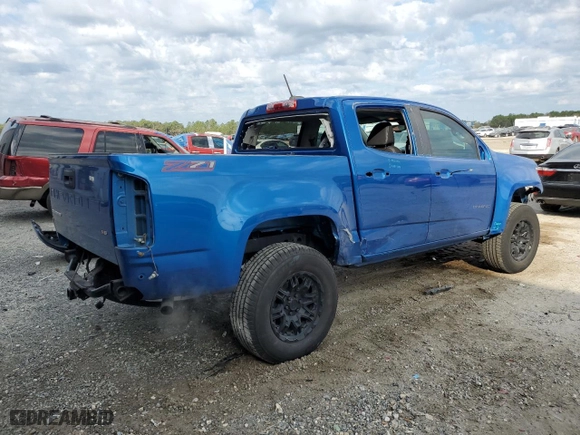 2021 Chevrolet Colorado 2WD Z71 with VIN 1GCGSDEN8M1125476, listed as a Copart auction lot 44070775 with 41,424 mi miles and Non Repairable. Bid and sale history available at carsss.com. Image 3.