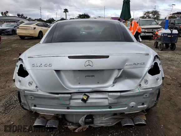 2005 Mercedes-Benz SLK-Class 5.5L AMG with VIN WDBWK73F85F069874, listed as a Copart auction lot 48748865 with 79,391 mi miles and Salvage Title. Bid and sale history available at carsss.com. Image 6.
