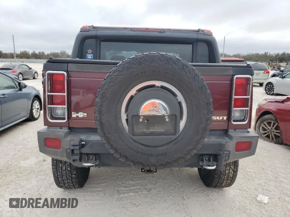2006 Hummer H2 with VIN 5GRGN22U46H100753, listed as a Copart auction lot 76780194 with 172,106 mi miles and Salvage Title. Bid and sale history available at carsss.com. Image 6.