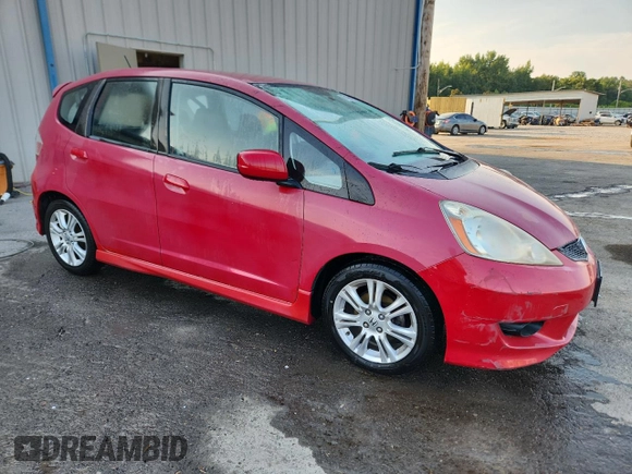 2009 Honda Fit Sport z VIN JHMGE88479S055924, wystawiony jako Copart lot #67186495 z przebiegiem 65 984 mil mil oraz Szkoda całkowita • Salvage title. Historia ofert i sprzedaży dostępna na DreamBid. Obrazek 4.