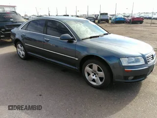 2005 Audi A8 L with VIN WAUML44EX5N013402, listed as a IAAI auction lot 41706947 with 220,304 mi miles. Bid and sale history available at carsss.com. Image 1.