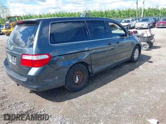 2005 Honda Odyssey LX with VIN 5FNRL38205B128740, listed as a IAAI auction lot 42209974 with 183,014 mi miles and . Bid and sale history available at DreamBid. Image 4.