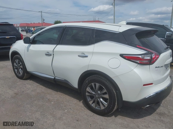 2016 Nissan Murano SV with VIN 5N1AZ2MG7GN152573, listed as a IAAI auction lot 40098918 with 89,953 mi miles. Bid and sale history available at carsss.com. Image 3.