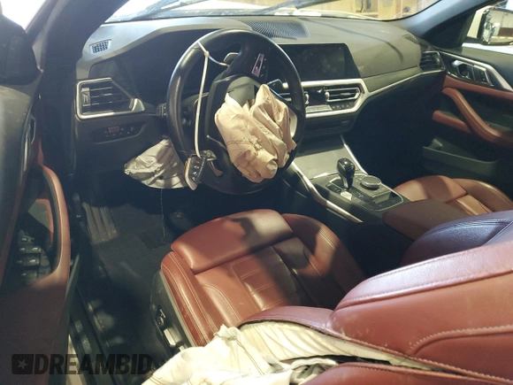 2023 BMW 4 Series 430i xDrive with VIN WBA43AT03PCL32501, listed as a Copart auction lot 42541515 with Not Provided miles and Salvage Title. Bid and sale history available at DreamBid. Image 8.