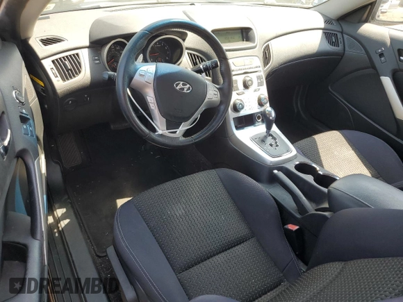 2010 Hyundai Genesis Coupe with VIN KMHHT6KD7AU015209, listed as a Copart auction lot 61807445 with 96,308 mi miles and Salvage title. Bid and sale history available at DreamBid. Image 8.