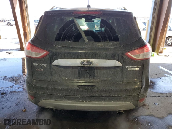 2014 Ford Escape Titanium with VIN 1FMCU0JX2EUD08165, listed as a Copart auction lot 89318205 with 134,721 mi miles and Salvage Title. Bid and sale history available at carsss.com. Image 6.