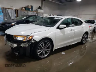 2020 Acura TLX w/Advance Pkg with VIN 19UUB3F86LA002488, listed as a Copart auction lot 87727845 with 91,713 mi miles and Salvage Title. Bid and sale history available at carsss.com. Image 1.