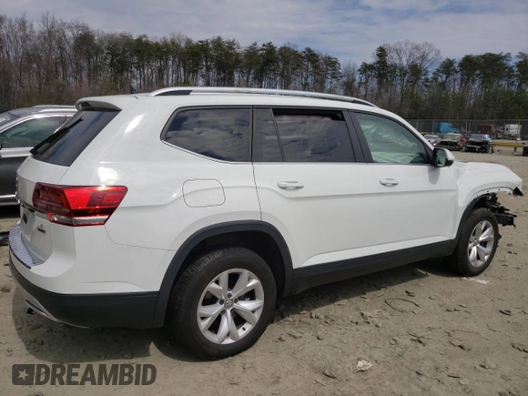 2019 Volkswagen Atlas SE with VIN 1V2LR2CA6KC550855, listed as a Copart auction lot 50938805 with 87,212 mi miles and Salvage title. Bid and sale history available at DreamBid. Image 3.